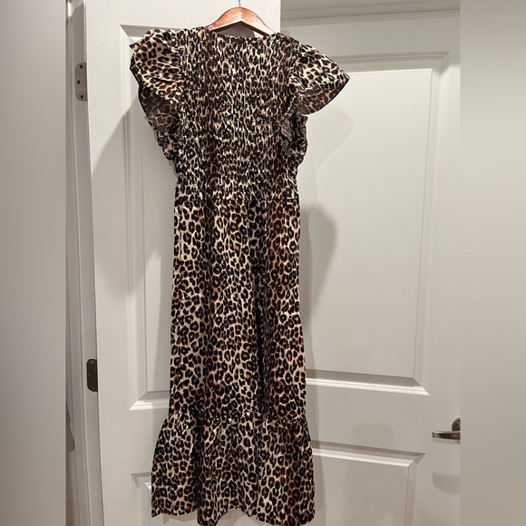 NWT Rails CLEMENTINE MIDI Cotton Dress Nala Leopard Print - Picture 5 of 5